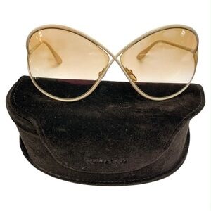 Tom Ford Gold Aviator Sunglasses